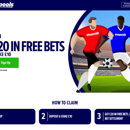 The Pools go Live with Bet £10 Get £20 Free Bet Offer